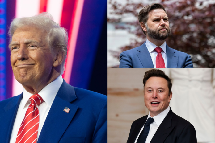 trump, vance & elon photo by mikayla g