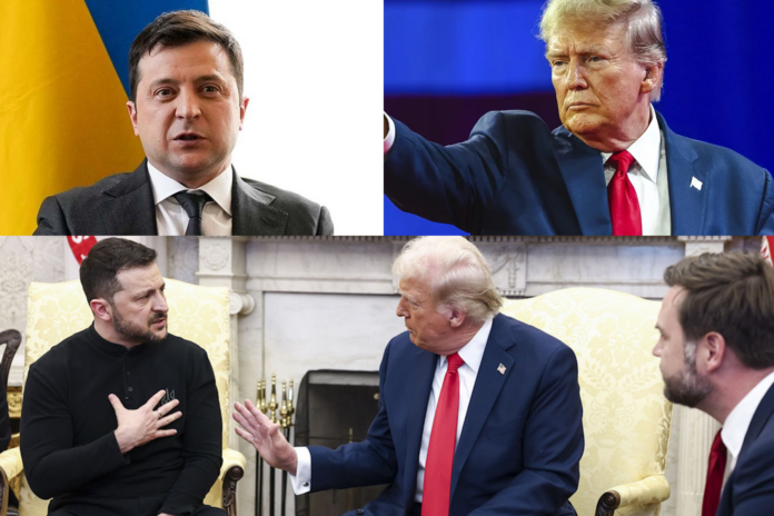 Trump vs Zelenskyy photo by mikayla g