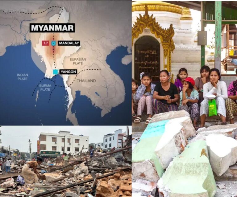 Magnitude 7.7 earthquake hits Myanmar 
