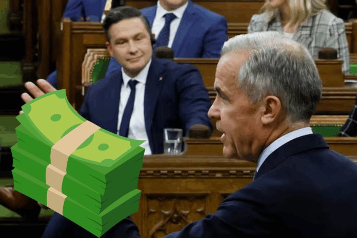 Poilievre and Carney photo by mikayla g