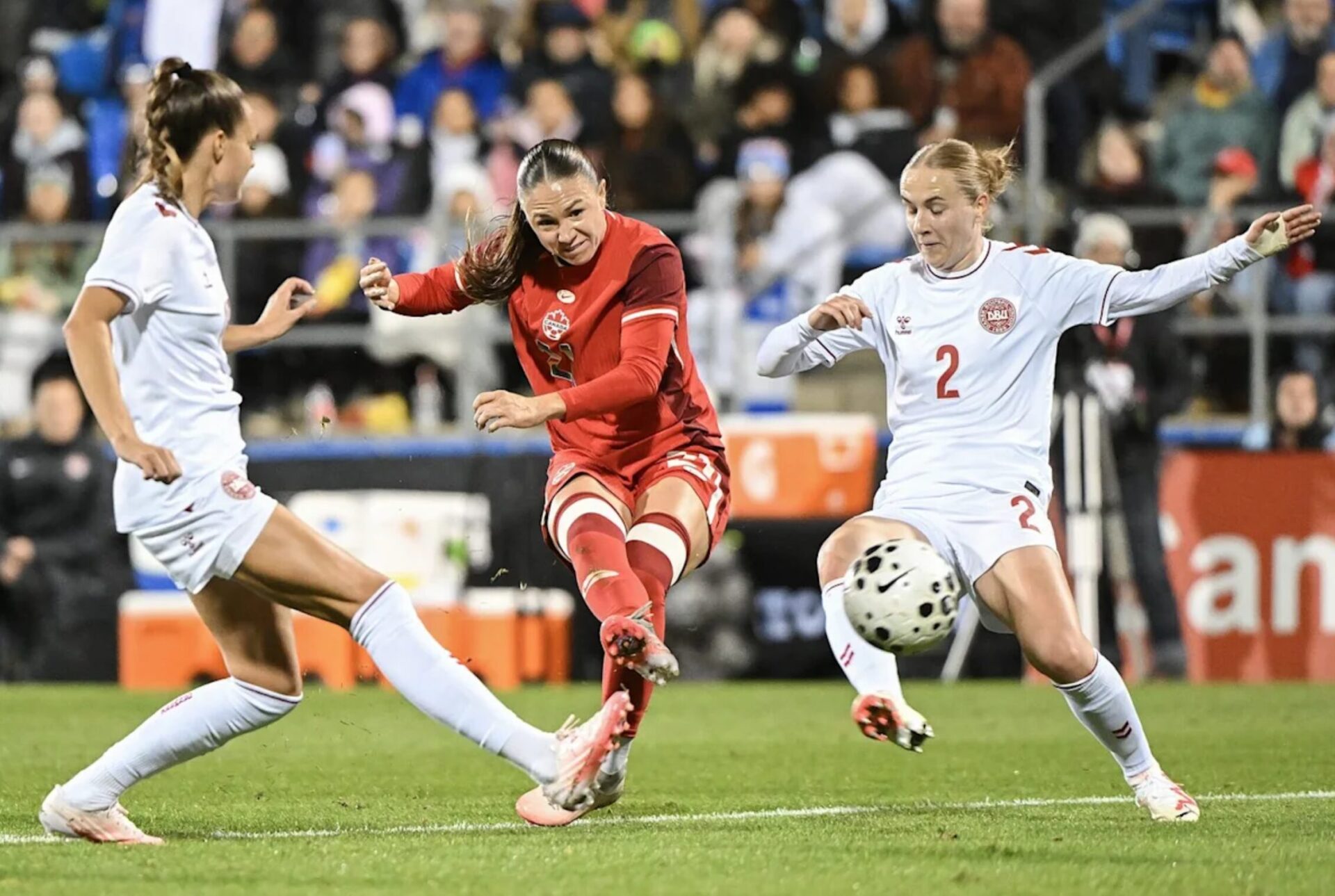 Graham Dane Canada falls short in friendly against Denmark in women’s soccer clash ...